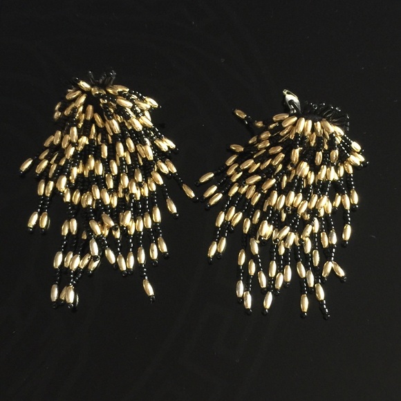 Long Drop Dangle Tassel Retro Earrings( Clips) - Picture 2 of 6